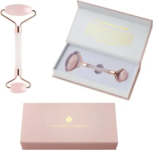 | Premium Rose Quartz Face Roller | Face Roller Skin Care Tool | Facial Roller Massager | Natural Crystal Facial Roller for Aging Skin | Pink Stone Roller for face, Eyes and Neck