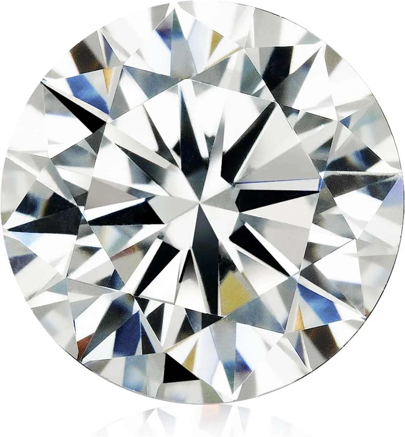 0.3-10 Carats Moissanite Stone Lab Grown Simulated Diamond Loose D Color VVS1 Clarity Round/Oval/Pear/Princess Cut Moissanite Loose Gem Stones with GRA Certificate for Ring Pendant Jewelry Making Gift