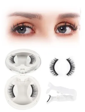 1 Pair Reusable Magnetic Eyelashes with Applicator, Magnetic False Lashes Extensions No Glue Needed Self-Adhesive Kit (Sexy Style)(Sexy Style)