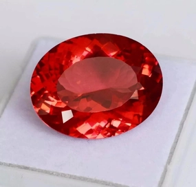 10.06 Flawless Oval Cut Padparadscha Sapphire Loose Certified Gemstone for jewelry making
