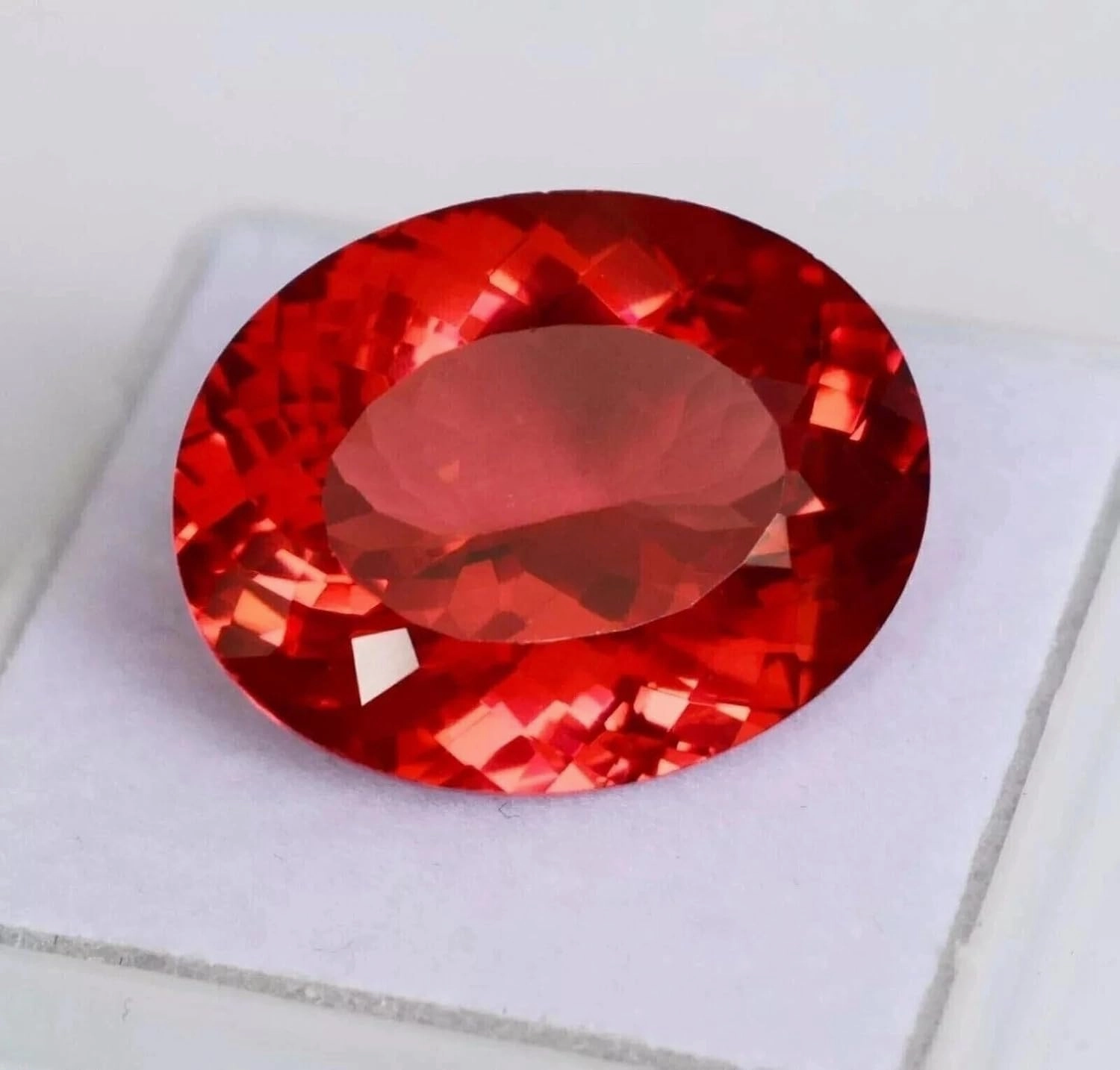 10.06 Flawless Oval Cut Padparadscha Sapphire Loose Certified Gemstone for jewelry making