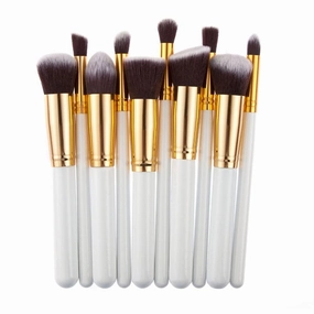 10 Pieces Of Makeup Brush Makeup Tools Soft Natural Synthetic Brush Set (Color : G10-006)