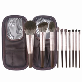10 pieces of makeup brush set huge soft powder powder blusher eye shadow brush full set of beauty makeup brush