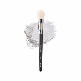 116 Highlighter Brush – Premium Goat Hair Makeup Brush for Natural Glow, Ideal for Face Makeup, Blush, and Highlighting, Soft Makeup Brushes for Cheekbones, Nose, and Jawline