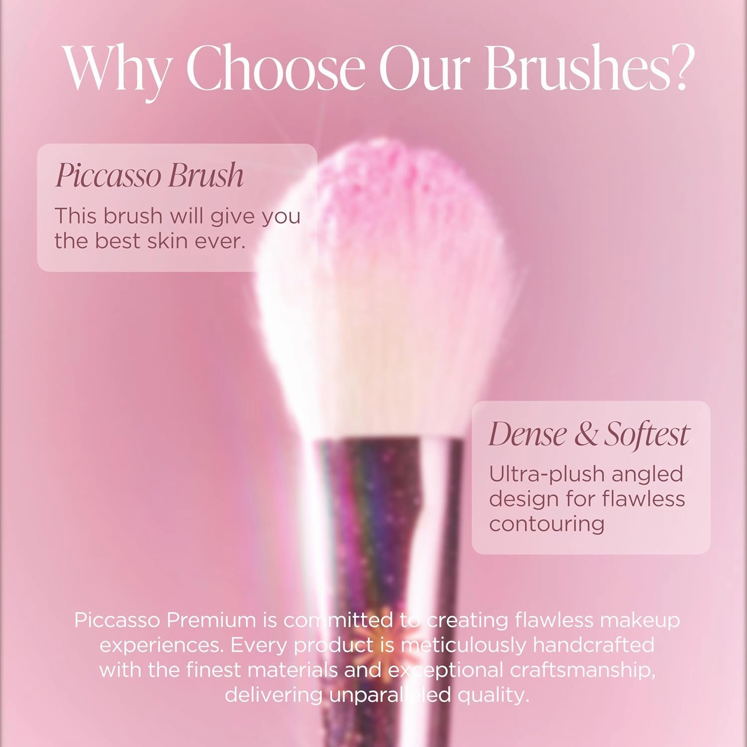 116 Highlighter Brush – Premium Goat Hair Makeup Brush for Natural Glow, Ideal for Face Makeup, Blush, and Highlighting, Soft Makeup Brushes for Cheekbones, Nose, and Jawline