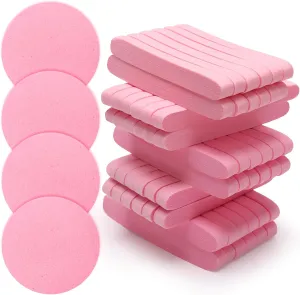 120 Pcs Facial Sponge Compressed, Luxiv Face Cleansing Sponge Estheticians Compressed Makeup Facial Sponge Round Wash Face Sponges for Women Compress Exfoliating Removal Sponge