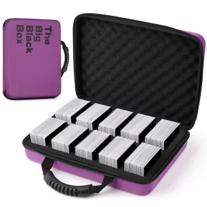 1200-2200 Card Game Case for Cards Against Humanity Game,Collectible Trading Card Storage Holder Compatible for Pokemon Cards, Sports Card and Baseball Cards,Playing Card Travel Carrying Case Fit All