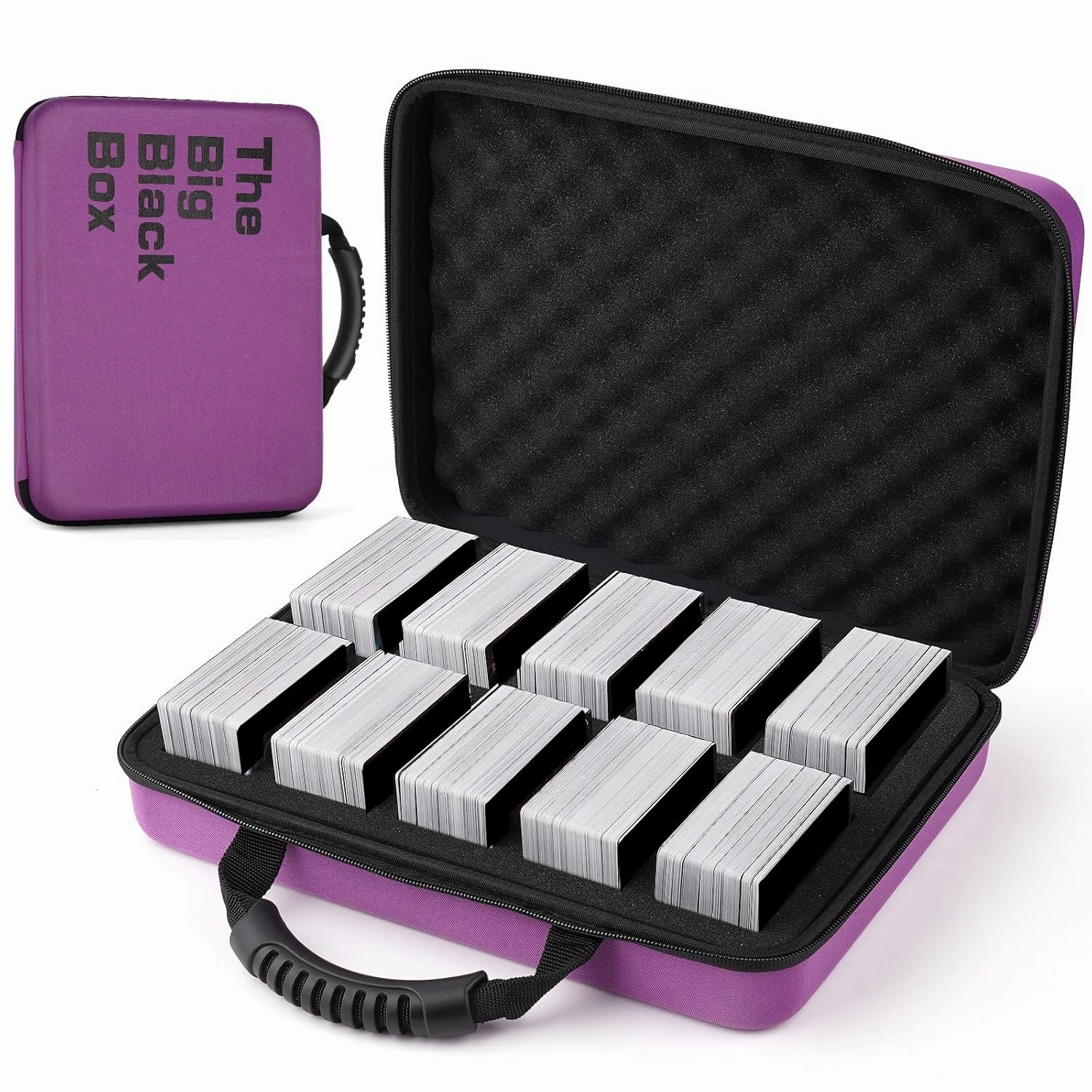 1200-2200 Card Game Case for Cards Against Humanity Game,Collectible Trading Card Storage Holder Compatible for Pokemon Cards, Sports Card and Baseball Cards,Playing Card Travel Carrying Case Fit All