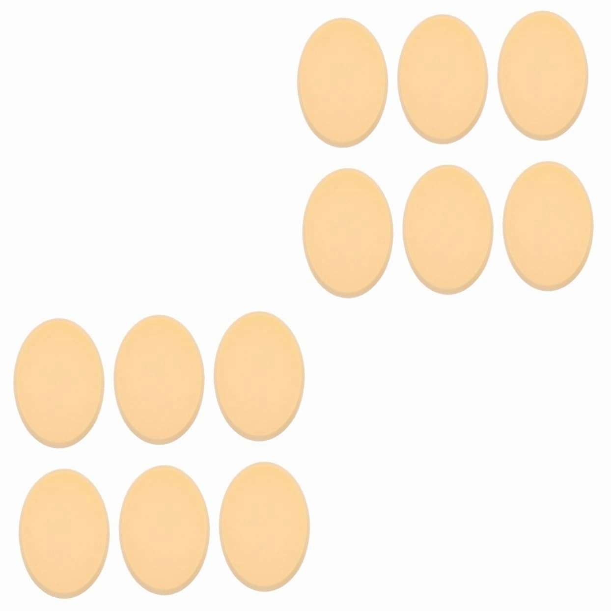 12pcs Oval Makeup Sponge Powder Puff for Blending Foundation Lightweight and Comfortable for Full Face Application Skin-friendly Material for All Makeup Needs