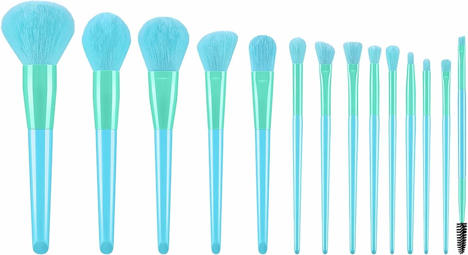 14 Makeup Brush Set Brushes Candy Mascara Set Eye Makeup Shadow Sweet Super Brush Make up Brushes(Green)