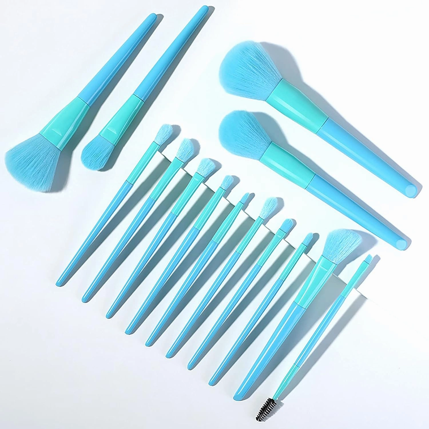 14 Makeup Brush Set Brushes Candy Mascara Set Eye Makeup Shadow Sweet Super Brush Make up Brushes(Green)