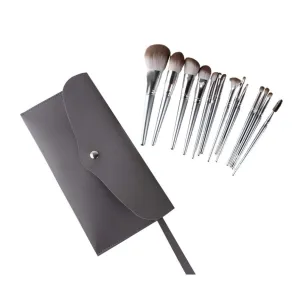 14pcs Professional Makeup Brush Kit with Bag Multifunctional Cosmetic Brushes for Foundation and Eyeshadow Soft Synthetic Fiber for Smooth Application
