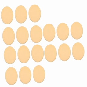 18pcs Oval Makeup Puff Sponge Beauty Applicators for Powder Application Hydrophilic Material for Foundation and Concealer Use