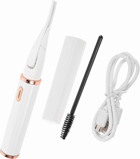 1set Heated Eyelash Curler Eye Curler for Lasting Curling Effect Safe Material Easy to Use for Home and Travel