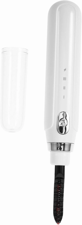 1set Heated Eyelash Curler Temperature Settings Lash Curler for Curl USB Rechargeable Eyelash Makeup Tool for Home and Travel