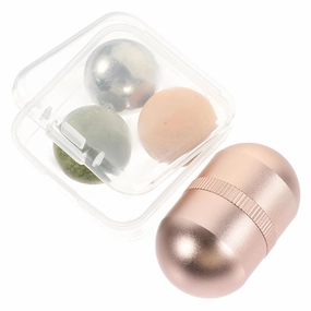 1set Jade Face Roller Beauty Massage Roller Jade for Eye and Facial Massage Relieves Skin Tension Absorption for Daily Use and Self-care
