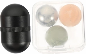 1Set Jade Roller for Facial Beauty Eye Massaging Ball Neck Massager and Skin Care and Jade Material for Cooling and Relaxing for Friends