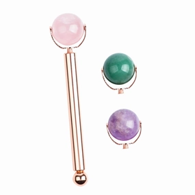 1set Jade Roller Skin Care Tool for Puffiness Relief Lightweight and Easy to Use Premium Jade Face for Relaxation and Travel