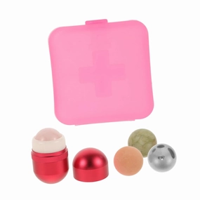 1set Revitalizing under Eye Roller Cooling Volcanic Stone Face Roller for Puffiness Dark Circles Jade Kit Elegant Design