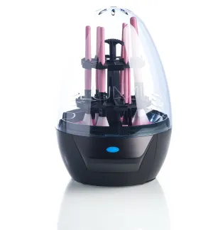 2 Makeup Brush Cleaner Device (Matte Black) - Electronic Cleaning Machine Keeps Cosmetic Makeup Brushes Soft & Clean with the Push of a Button