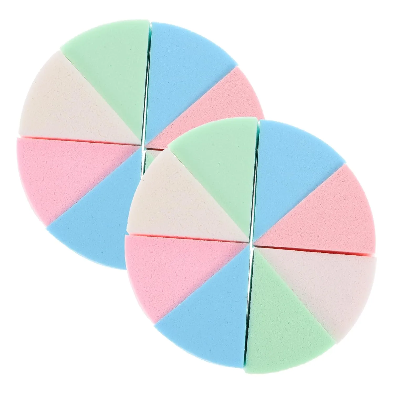 2 Sets Wedge Makeup Sponges Powder for Wet Dry Application for Eye Cheek and Nose Makeup Present for Birthdays Valentine Day Mother Day