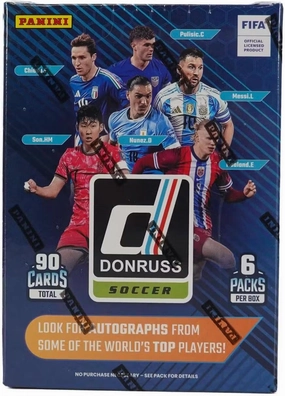 2024/25 Panini Donruss Soccer 6-Pack Hobby Blaster Trading Card Box (Hobby Blaster Exclusive Pink Cubic Parallels)