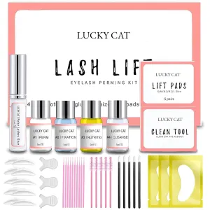 2025 Lash Lift Kit, Professional Eyelash Perm Kit, Easy for Beginner Achieve Curling and Lifting Lash, Suitable for Salon & Home DIY