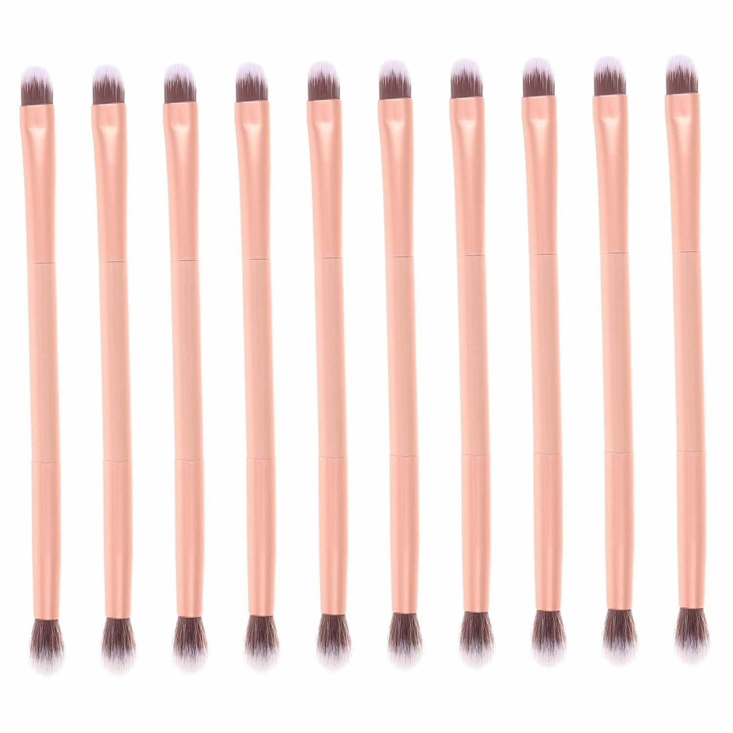 24pcs Double-ended Cosmetic Eye Brush for Makeup Application Soft Bristles for Eyeshadow Highlighting Comfortable Grip for Home for Makeup Beginners and Enthusiasts