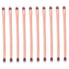 24pcs Double-ended Cosmetic Eye Brush for Makeup Application Soft Bristles for Eyeshadow Highlighting Comfortable Grip for Home for Makeup Beginners and Enthusiasts