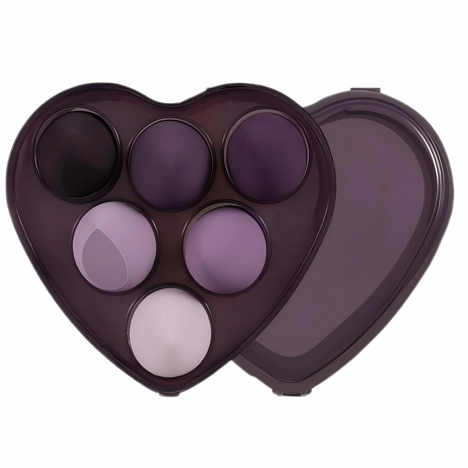 2-Piece Premium Heart-Shaped Gift Box Makeup Sponges Set, Latex-Free & Dual-Use (Wet/Dry), Blending Sponge for Flawless Makeup Application, Beauty Blender Kit for Professional Finish
