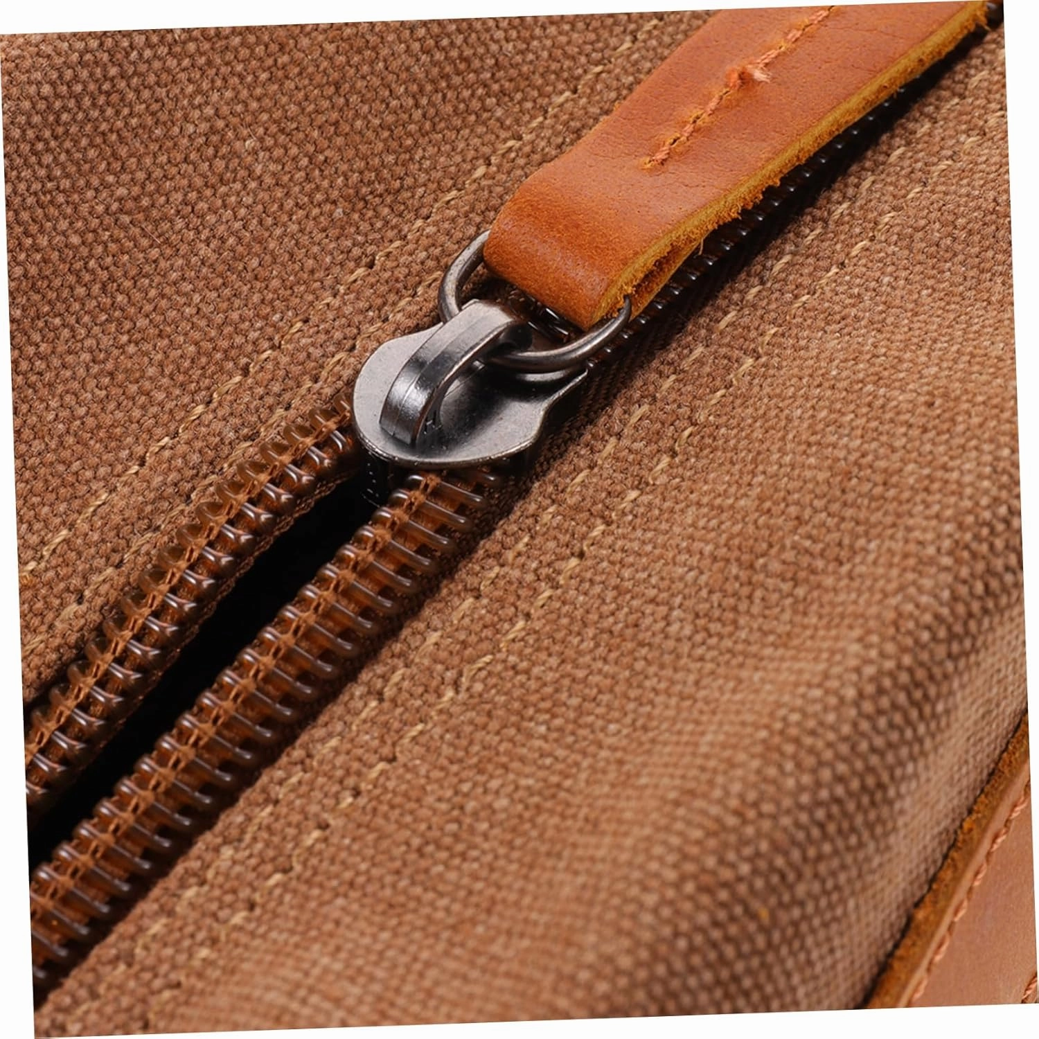 2pcs Canvas Practical Clutch Shaving Retro Storage Pouch Cosmetic Travel Kit Bag Makeup for Leather, Coffee, 10X13X24CM