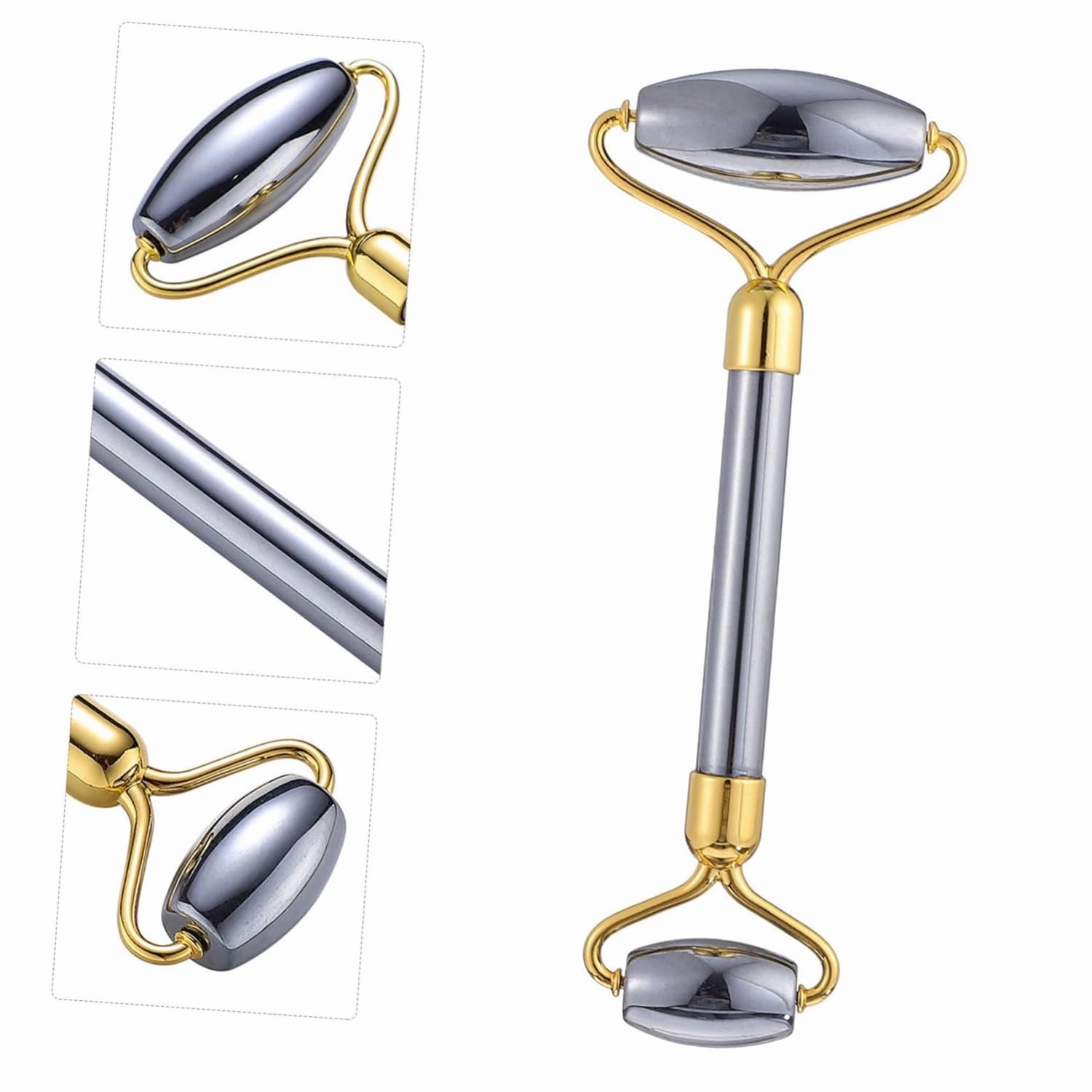 2pcs Jade Face Roller 's Facial Wrinkles Heads Skin Care Tool Anti-aging