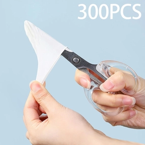2x300Pcs Disposable Latex Finger Cots Fingertip Protective Gloves Handmade Nonslip Touch Screen Nails Finger Covers Protection for Cleaning, 3 Pcs