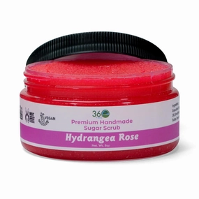 360Feel Sugar Body Scrub Hydrangea Rose Great for Acne Scars Stretch Marks and Foot Scrub It Great Gifts For Women - 8 Fl Oz