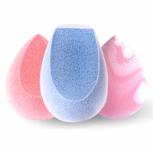 3 Sponge Bundle: Microfiber Makeup Sponges (Blush, Contour) & 1 Super Soft Makeup Sponge (Celestial)