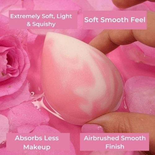 3 Sponge Bundle: Microfiber Makeup Sponges (Blush, Contour) & 1 Super Soft Makeup Sponge (Celestial)