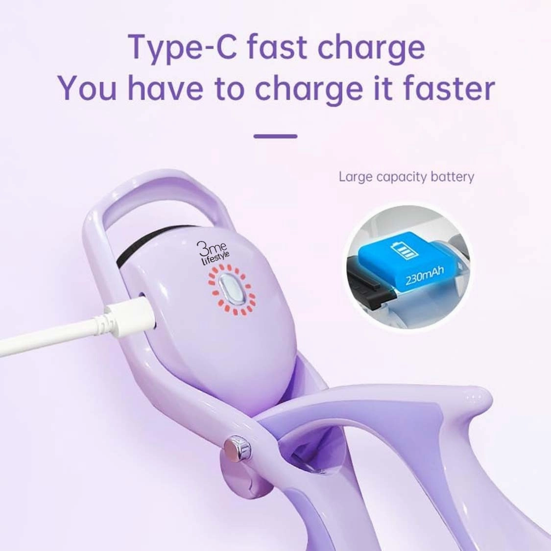 3 Temperature Control Heated Eyelash Curlers