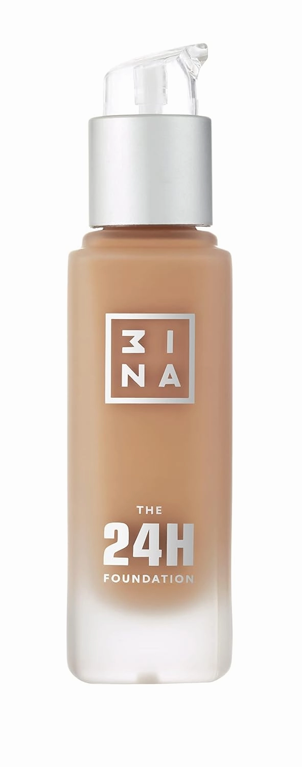 3INA The 24H Foundation 618-24H Long-Wearing Formula - Medium To High Buildable Coverage - Smooth Matte Finish - Expanded Shade Selection - Waterproof, Cruelty Free, Vegan Makeup - 1.01 Oz