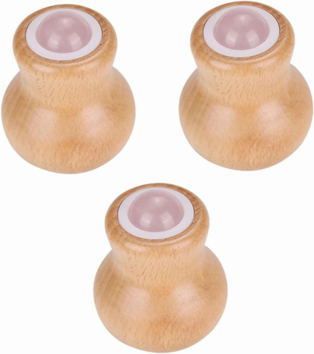 3pcs Portable Jade Massage Roller for Face Care Skin Roller Tool for Relaxation Neck and Muscle Relief Easy to Use Facial for Promotes Relaxation and
