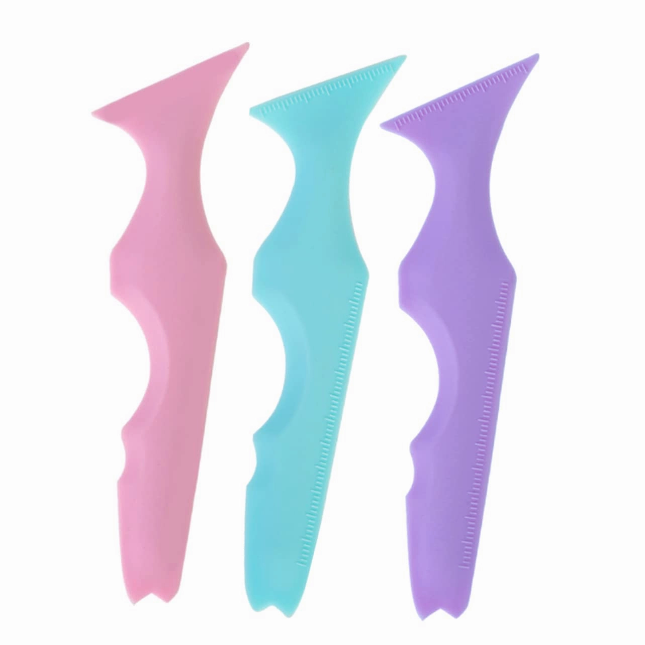 3pcs Silicone Makeup Tool for Eyebrow Stencils Eyeliner Aid Lipstick Drawing Makeup Supplies for Effortless Eye Application and Precision Lip Color