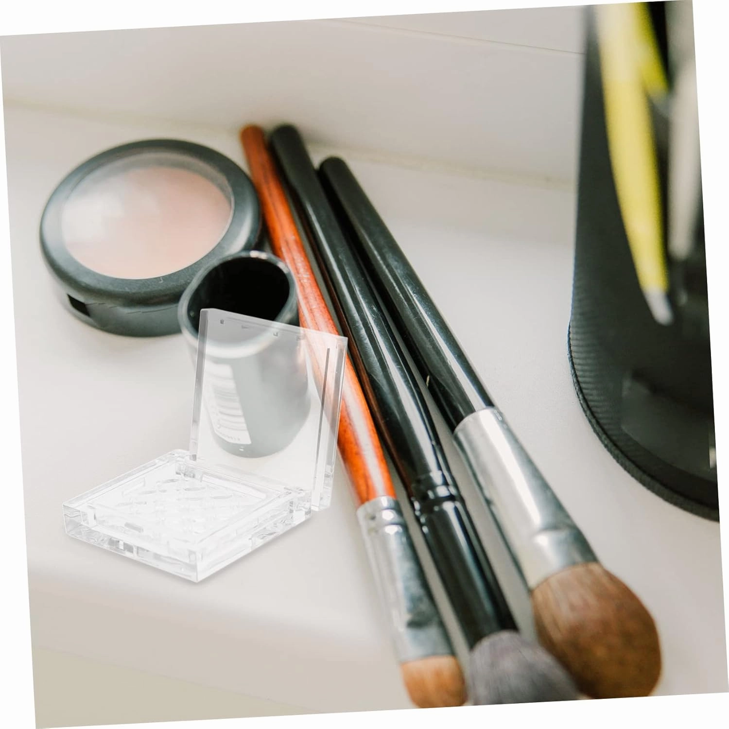 3sets 5pcs Empty Eyeshadow Cases Portable Highlighter Tray Durable Cosmetics Sub Container for DIY Makeup Lightweight and Compact Design for Travel and Daily Use 5pcs*3