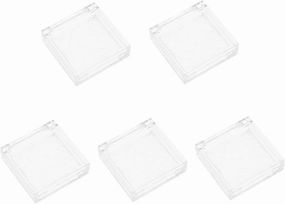3sets 5pcs Empty Eyeshadow Cases Portable Highlighter Tray Durable Cosmetics Sub Container for DIY Makeup Lightweight and Compact Design for Travel and Daily Use 5pcs*3