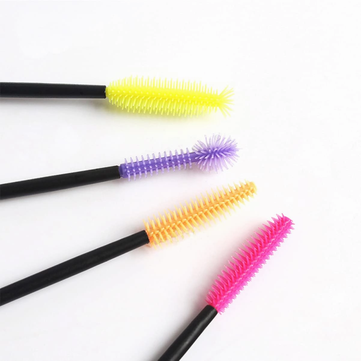 3sets Portable Eyelash Brush Set Disposable Mascara Wands Eyebrow Comb Safe Easy to Use for Ladies 50pcs*3