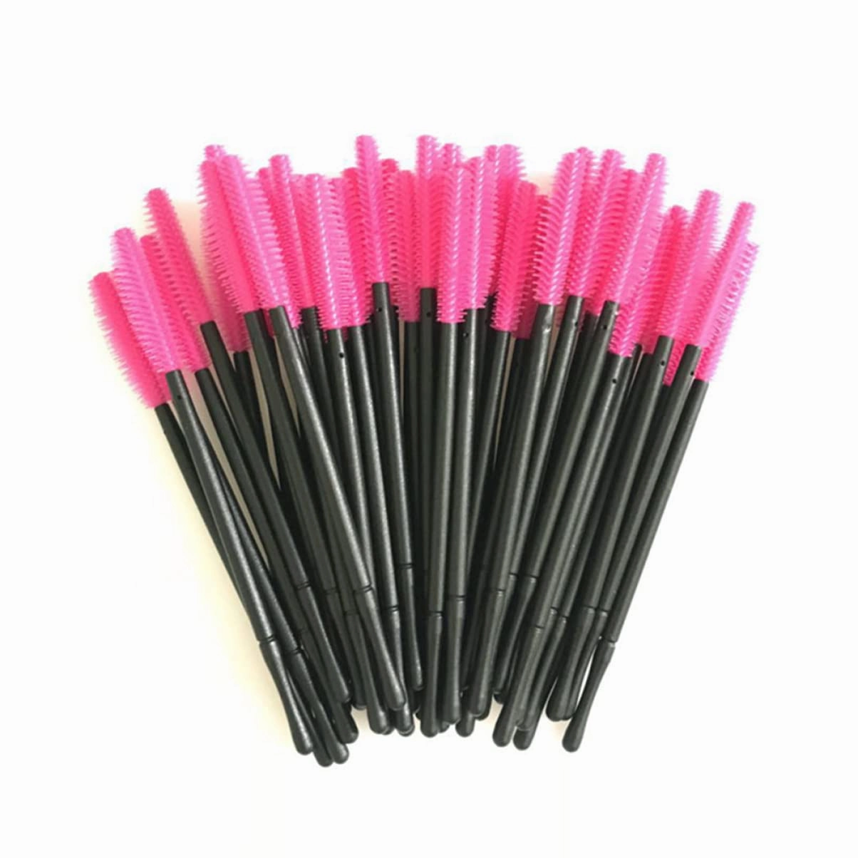 3sets Portable Eyelash Brush Set Disposable Mascara Wands Eyebrow Comb Safe Easy to Use for Ladies 50pcs*3