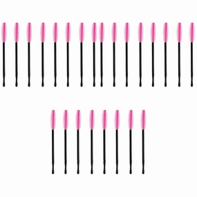 3sets Portable Eyelash Brush Set Disposable Mascara Wands Eyebrow Comb Safe Easy to Use for Ladies 50pcs*3