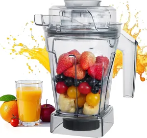 48oz Pitcher Replacement for Vitamix Blenders -Ascent Containers Compatible with A2300 A2500 A3300 A3500 X2 X3 X4 X5 Models,Container Jar Cup