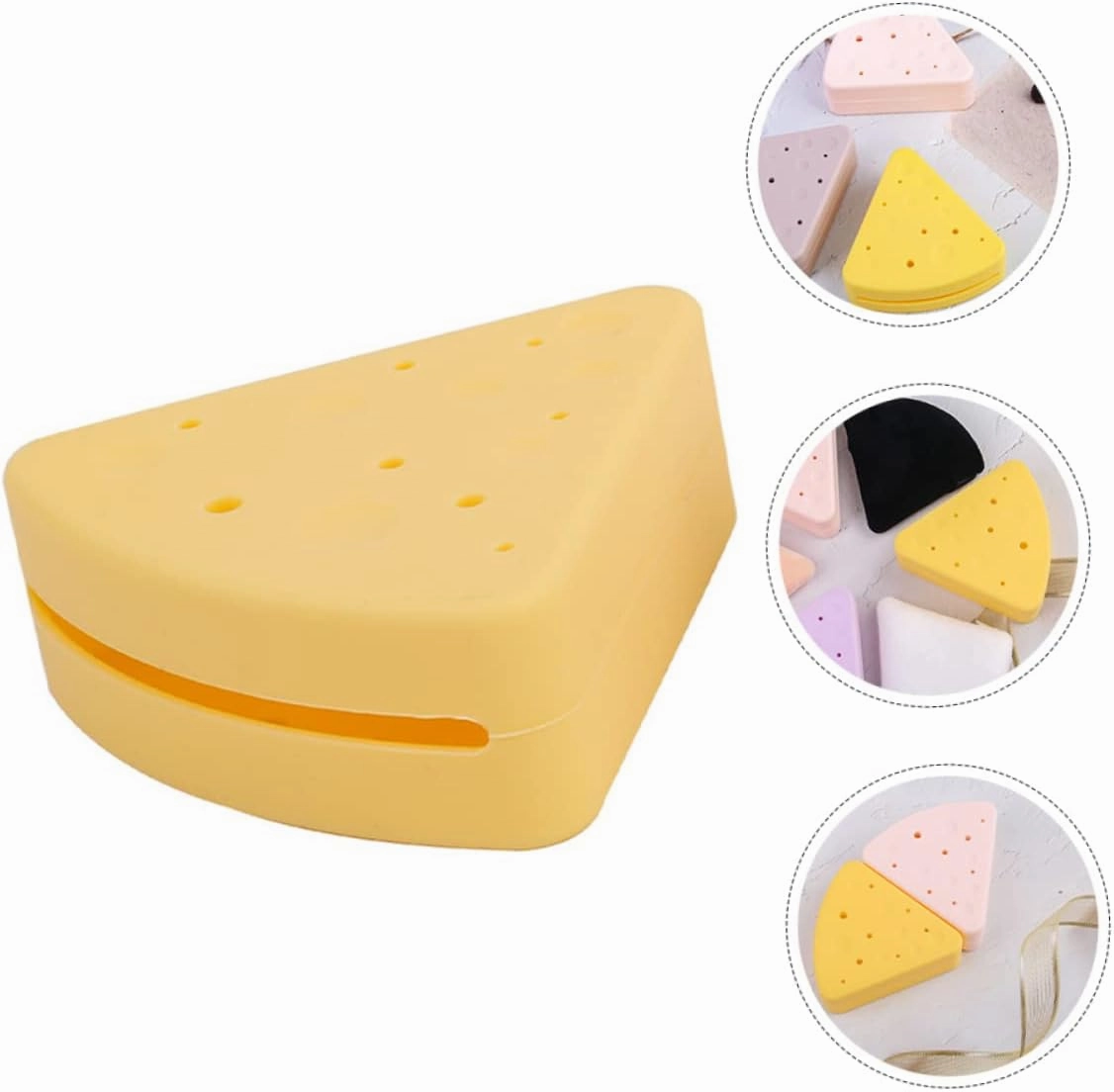 4pcs Makeup Powder Puff Storage Case Triangular Cosmetic Sponge Holder Portable Puff Box for Quick Drying and Travel Use for Makeup