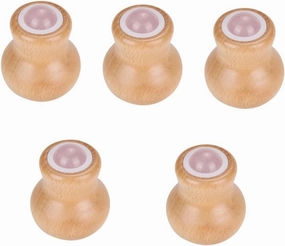5pcs Jade Roller Face Massage Tool Portable Facial Handle for Hands Legs Neck Skin Care Roller for Relaxation Elasticity Improvement