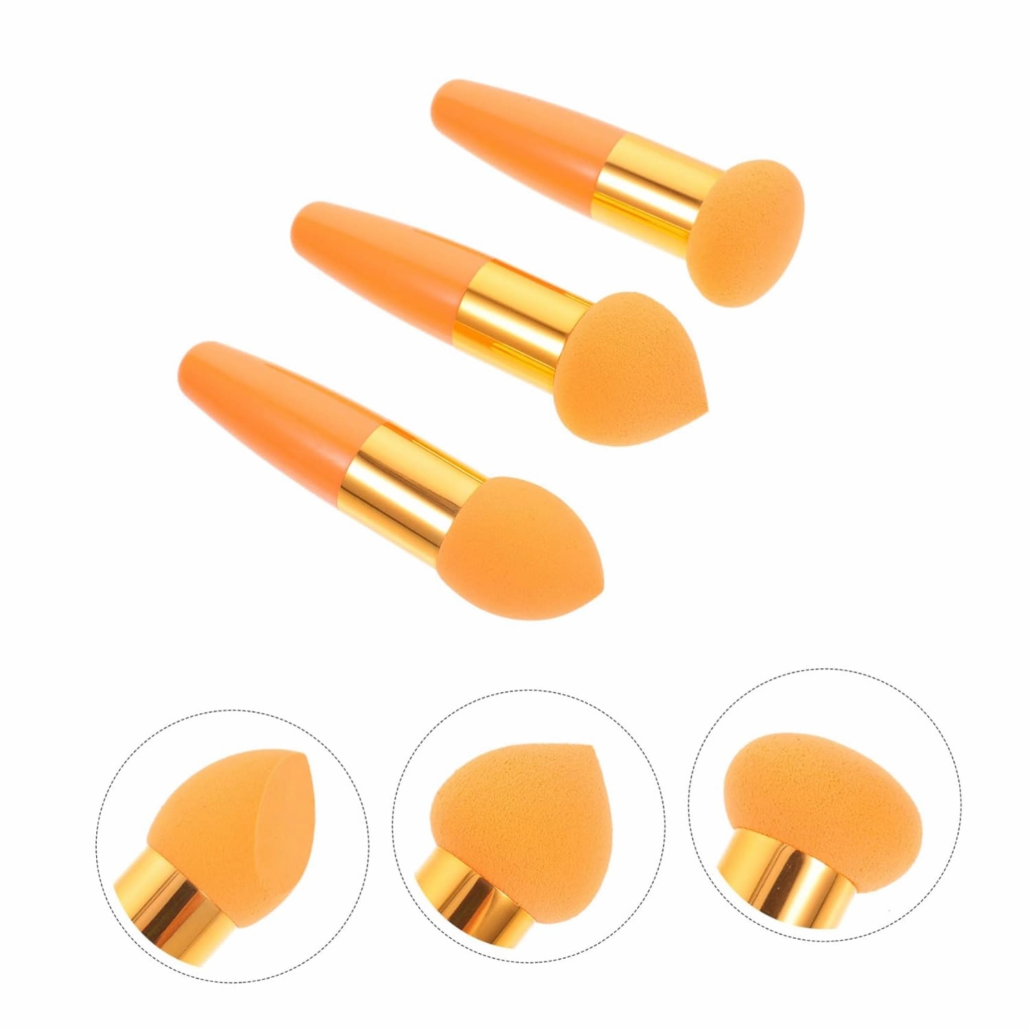 5sets High-density Makeup Sponge Brush Soft Texture Elasticity Foundation Sponge Beauty Tools Wet Dry 3pcs*5