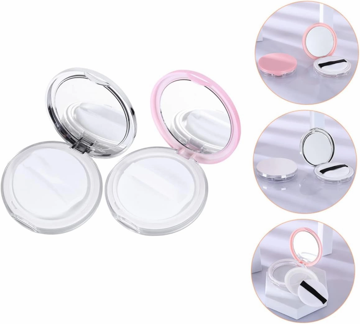 6 Sets Powder Puff Holder Large Powder Puff Case Makeup Sponge Case Organizing